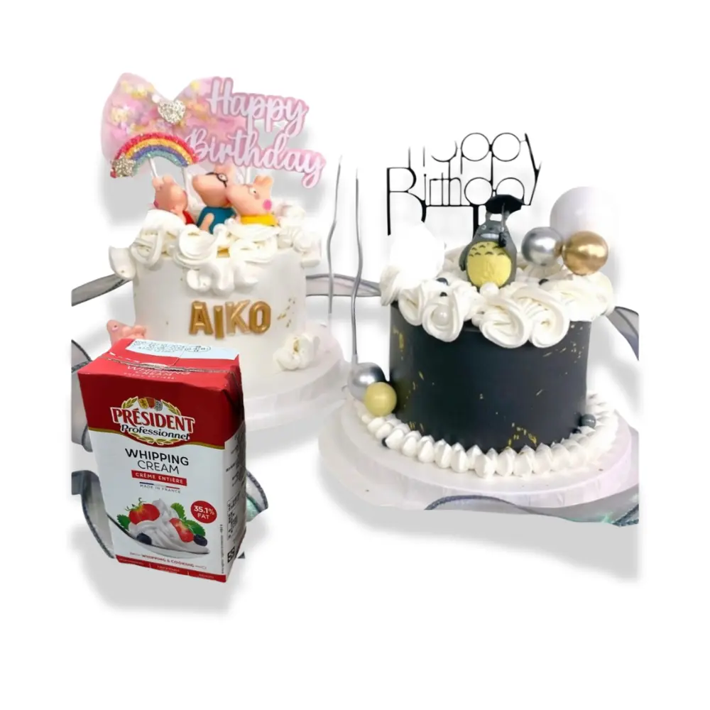 各式自訂公仔蛋糕 (4吋單層 (2-3人), Lotus焦糖曲奇夾心)