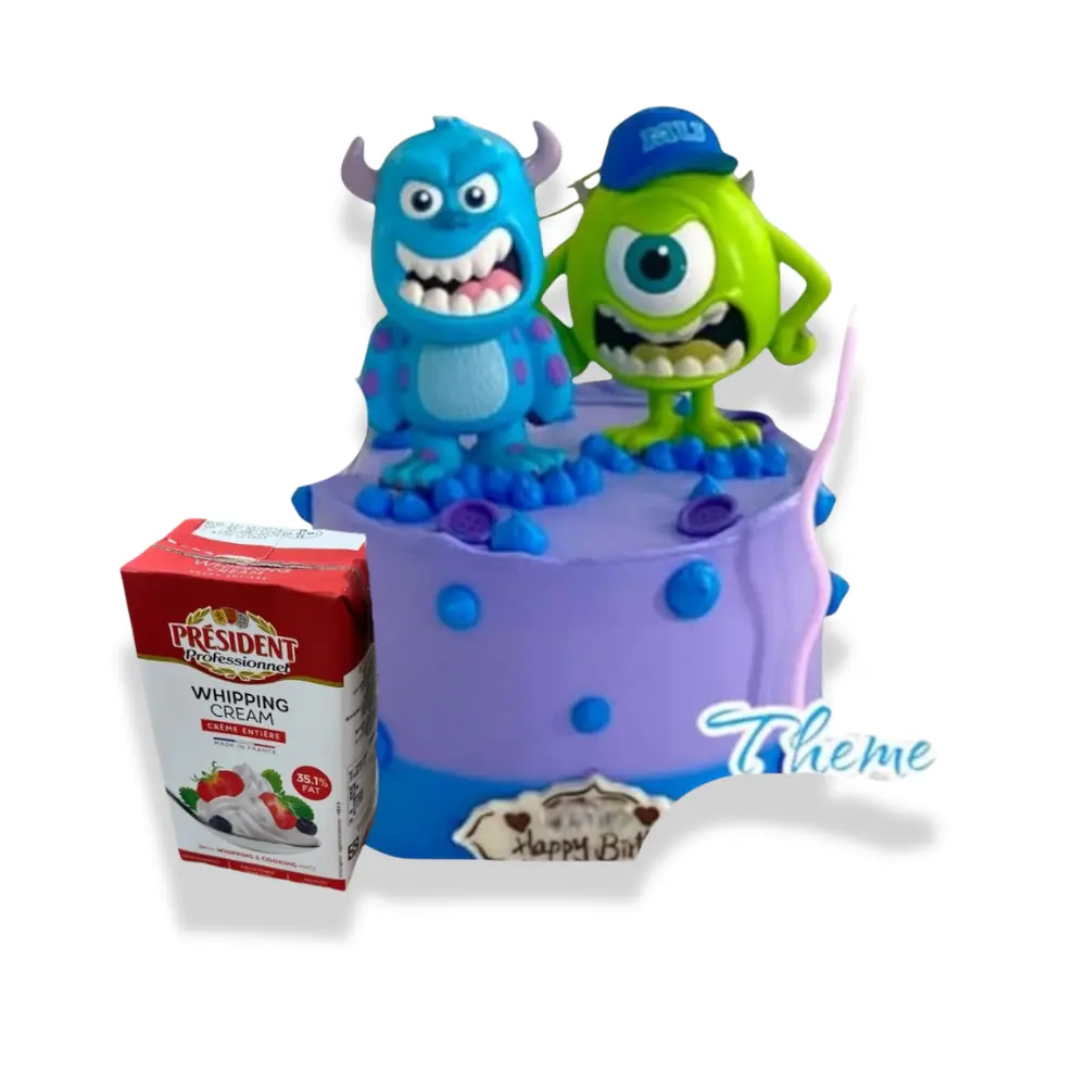 怪獸公司毛毛大眼仔蛋糕