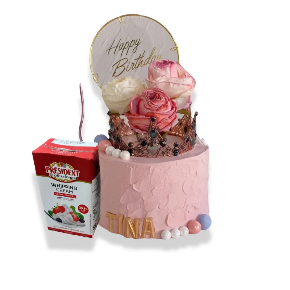 皇冠玫瑰花蛋糕