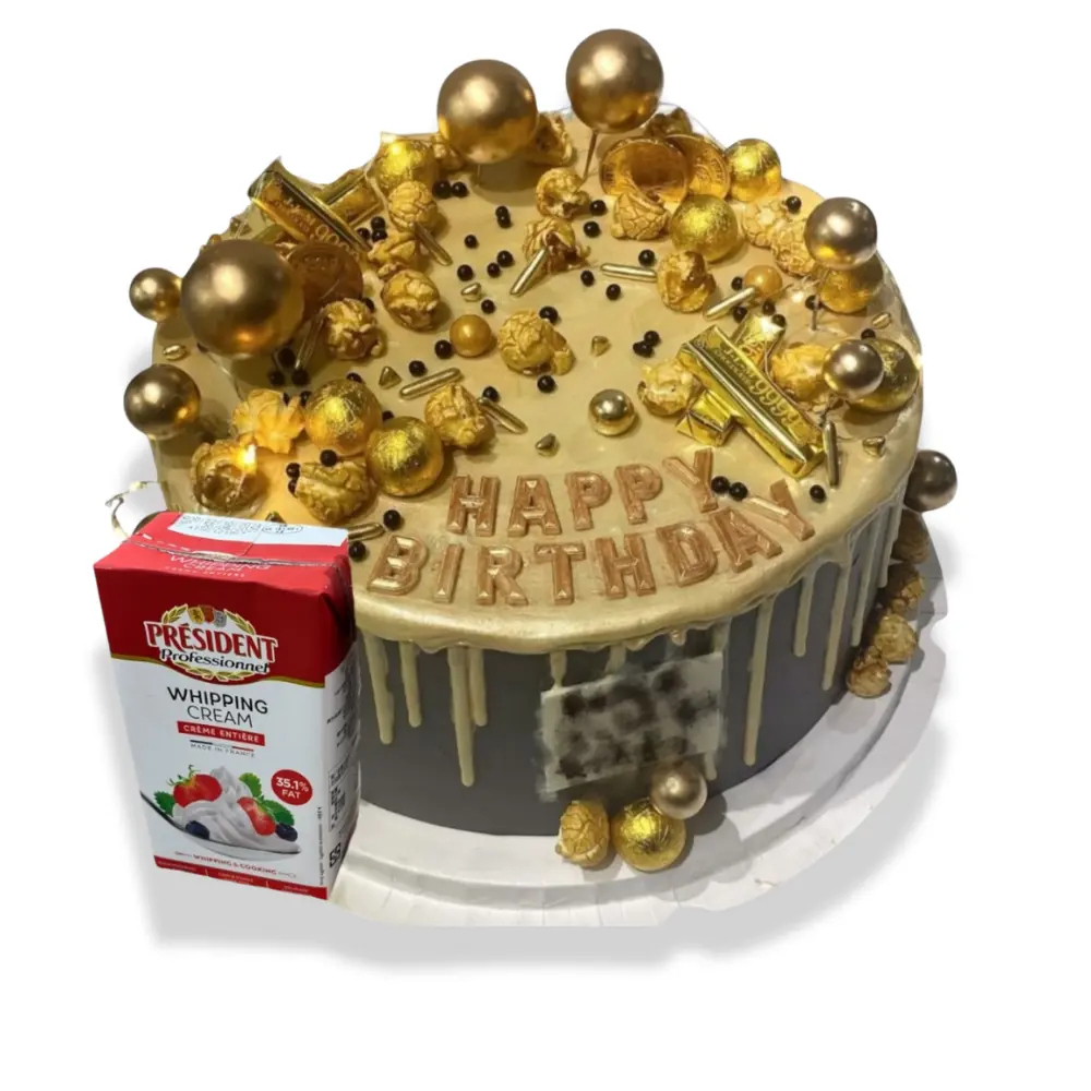 金磚蛋糕 (4吋單層 (2-3人), Lotus焦糖曲奇夾心)