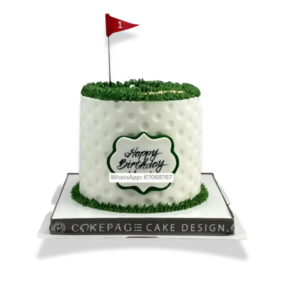 高爾夫球場造型蛋糕