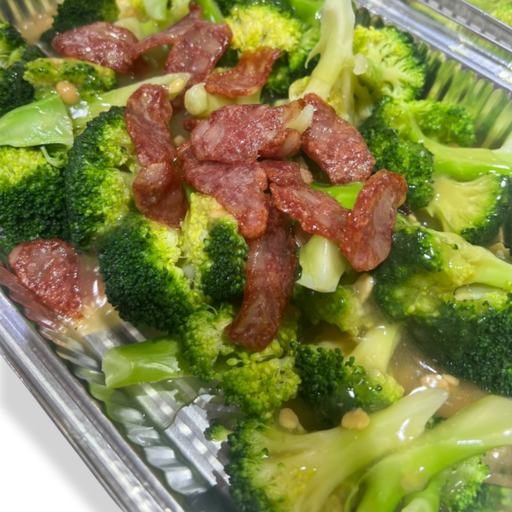 蒜香泰國臘腸炒菜 